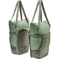 Vaude Fahrradtasche "TwinShopper", grün (willow grün), Taschen, Damen, Polyester, Fahrradtasche, Doppel-Fahrradtasche, aus Polyester, mit herausnehmbaren Einzeltaschen