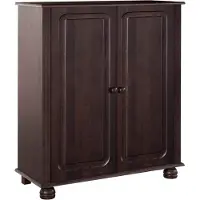 Otto Home Highboard "Mette", braun (dunkelbraun), B:85cm H:95cm T:34cm, Sideboards, Highboard, Kommode mit 2 Einlegeböden, Breite 85cm, Tiefe 34 cm, Höhe 95 cm