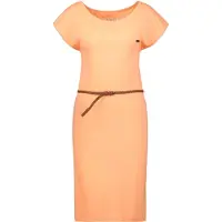Alife & Kickin Sommerkleid , Damen, Gr. XS, Normalgrößen, orange (tangerine melange), 65% Baumwolle, 35% Polyester, Rundhals, Kleider Sommerkleid
