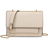 Gallantry Paris Gallantry, Damen Umhängetasche mit goldener Kette und Frontklappe, Beige