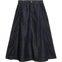 Armedangels PANELLED JEANS-MIDI-ROCK | Bio-Baumwoll-Mix - blau (XS)