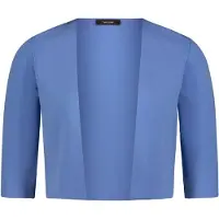 Vera Mont Bolero "Strickbolero langarm", Damen, Gr. 3XL, blau (paris blau), Obermaterial: 62% Viskose CV. 34% Polyamid PA. 4% Elasthan EL., Strickjacken Bolero