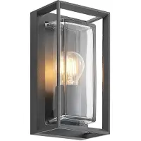 Arcchio Aussenwandleuchte mit Bewegungsmelder Ismera , dimmbar, schwarz, Aluminium, Modern
