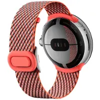 Google Pixel Watch Gewebtes Armband – Koralle