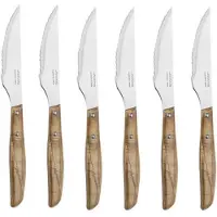 Arcos Steakmesser mit hellem Holzgriff FOREST, Länge 110/220 mm - 6er-Set