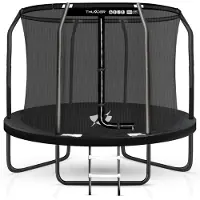 Thunder Gartentrampolin Elite 305cm 10 ft Innennetz 150 kg Schwarz