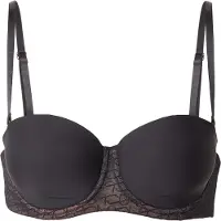Triumph Bügel-BH "Signature Sheer" Monogramm-Tüll, abnehmbare Träger, nahtlose Cups
