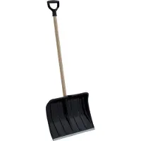 Prosperplast 10x Schneeschieber Blau Schwarz Holzstiel D Griff Schaufel Räumer Kante Schippe