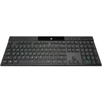 Corsair N-key rollover, Verkabelt & Kabellos, USB + RF Wireless + Bluetooth, Mechanischer Switch, AZERTY, RGB-LED, Schwarz