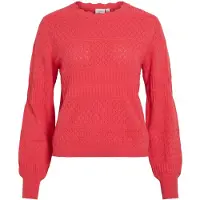 Vila Vimilos Pointelle Strickpullover