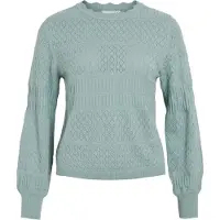 Vila Vimilos Pointelle Strickpullover