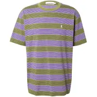 Armedangels - Maarkos Multi Stripes - T-Shirt Gr XL oliv