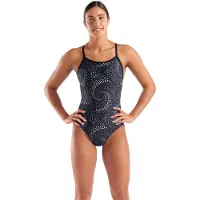 Arena - Women's Fireflow Swimsuit Lightdrop Back - Badeanzug Gr 32 grau/schwarz