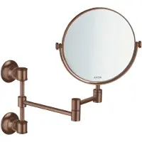 Hansgrohe Rasierspiegel Axor Montreux schw, neigbar, Wandmont., brush. r gol