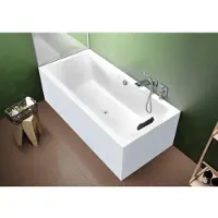 Riho Lugo Rechteck-Badewanne, Version links, PlugPlay-Variante, 2-Sitzer, weiß, B137015005