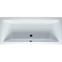Riho Lusso Rechteck-Badewanne, Einbau, 2-Sitzer, weiß, B015001005, Ausführung: 190x80x47,5cm, Nutzinhalt: 235 Liter
