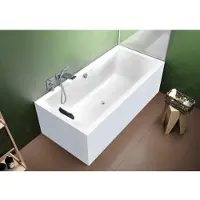 Riho Lugo Rechteck-Badewanne, Version rechts, PlugPlay-Variante, 2-Sitzer, weiß, B132015005