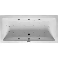 Riho Lusso Rechteck-Badewanne, Version rechts, mit Bliss-System, Einbau, 2-Sitzer, weiß, B007007005, Ausführung: 170x75x47cm, Nutzinhalt: 170 Liter