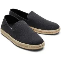 Toms Santiago black recycled cotton canvas 39
