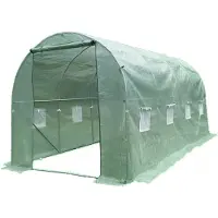 HABITAT ET JARDIN Tunnelgewächshaus für den Garten "Lys" – 4,5 x 2 M - 9 M² - 130 g – Grün