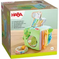 Haba Motorikwürfel "Entdeckerwürfel Zebra", bunt, Motorikspielzeug, KinderB:10cm H:10cm T:10cm, Holz, Polyester, Motorikwürfel, B:10cm H:10cm T:10cm