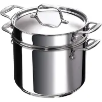 Beka Chef, 7,6 l, Edelstahl, Edelstahl, Keramik, Gas, Halogen, Induktion, Versiegelte Platte, Edelstahl, 24 cm