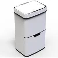Kitchen Move Automatischer recyclingbehälter, weiß, 75 l BAT-SD802 WHITE