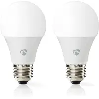 Nedis WIFILRC20E27 SmartLife vollfarbige LED-Lampe Wi-Fi E27 806 lm 9 W 2 Stück