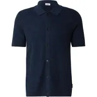 JOOP! Poloshirt JOOP JEANS "Rasmo", Herren, Gr. XL, blau (dunkelblau), Strick, Obermaterial: 100% Baumwolle, unifarben, gerade, Shirts Poloshirt, florales Muster