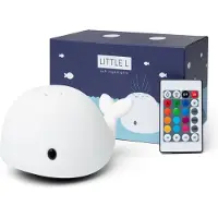 Little L Touch-Projektor Wal aus Silikon Tiny - Weiß | by