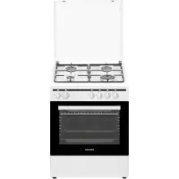 Oranier 60 cm weiß 4 Kochzonen Gas-Elektro-Standherd STK657