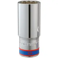 King Tony Langer Steckschlüssel 1/2" 36X77 12-angle.chrome