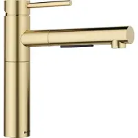 BLANCO ALTA-S II, Ziehen, Gold, Edelstahl, Hebelgriffe, Einzelbild, satin gold