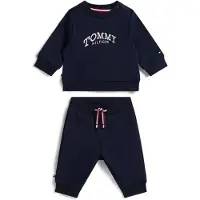 Tommy Hilfiger Jogginganzug Monotype KN0KN02162 Blau Wide Leg