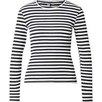 Pieces Pcruka Oberteil Mit Langen Ärmeln | Blau | XL