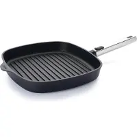 Woll Steakpfanne Logic XR Induktion, abriebfest, Handgegossene Aluminium Schmiedeguss Bratpfanne mit abnehmbaren Griff, 1 Pfanne, Maße: 28 x 28 cm