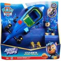 Paw Patrol , Aqua Pups - Basis Fahrzeug Spielzeugauto mit Welpenfigur - sortiert, Zufallsauswahl, Fahrzeug, 3 Jahr(e), Kunststoff, Blau, Gelb