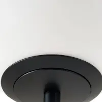 LUCANDE LED-Stehleuchte Darrow, schwarz/opal, Glas, dimmbar