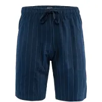 Schiesser Pyjamahose "Mix + Relax", Herren, Gr. 48, N-Gr, blau (804, blau), Single Jersey, Obermaterial: 100% Baumwolle, bequem kniefrei, Hosen Pyjamahose, Baumwolle, seitliche Taschen, Bindekordel