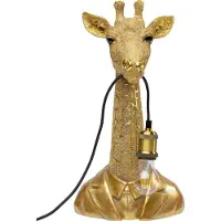 Kare design Tischlampe Animal Giraffe Gold, Schreibtischlampe, Nachttischlampe, Dekoleuchte, Tischleuchte, Schreibtischlampe Kinder, Leuchtmittel nicht inklusiv, 50x24x26,5cm