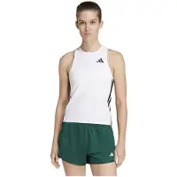 Adidas Tanktop PERFORMANCE "TRAIN ESSENTIALS 3-STREIFEN WORKOUT", Damen, Gr. M, schwarz-weiß (weiß, schwarz), Obermaterial: 88% Polyester, 12% Elasthan, Rundhals, Tops Tanktop