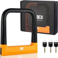 Unyqoos U-Schloss 18,7 mm - robust, hochsicher, schwarz