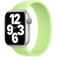 Apple Silikon Solo Loop für Watch | 44/45/46/49 mm - Größe 3 - Sprout Green