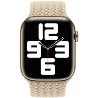 Apple Geflochtenes Solo Loop für das Watch | 38/40/41/42 mm - Größe 9 - Beige