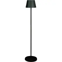 Konstsmide LED-Akku-Stehlampe Pomezia, schwarz, 124 cm, IP54, USB