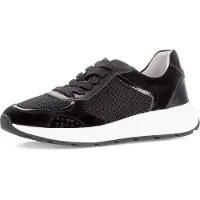 Gabor Damenschuhe sportlicher Schnürer Schwarz Freizeit
