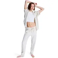 Roxy - Women's On The Seashore Linen Cargo Trousers - Freizeithose Gr M weiß
