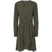 Pepe Jeans für Damen. PL953622 Grünes Kleid von Pernicia (S), Lässig, Viskose, Langarm