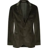 Hackett London für Herren. HM470485 Americana Cord grün (38/32), Lässig, Party, Baumwolle, Klassisch, Langarm