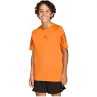Adidas - Kid's Sport Icons 3-Stripes Tee - Funktionsshirt Gr 116 orange